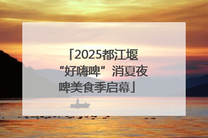 2025都江堰“好嗨啤”消夏夜啤美食季启幕