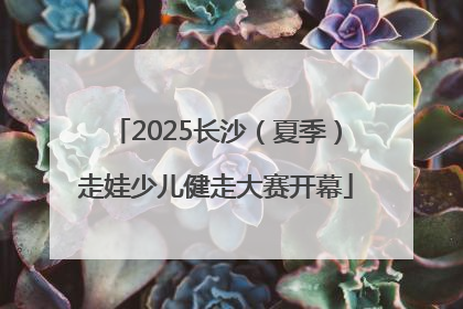 2025长沙（夏季）走娃少儿健走大赛开幕