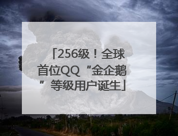 256级！全球首位QQ“金企鹅”等级用户诞生