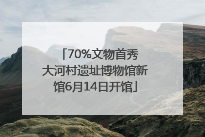 70%文物首秀 大河村遗址博物馆新馆6月14日开馆