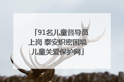 91名儿童督导员上岗 泰安织密困境儿童关爱保护网