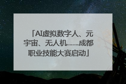 AI虚拟数字人、元宇宙、无人机……成都职业技能大赛启动
