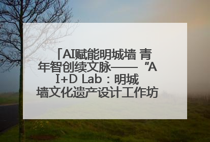 AI赋能明城墙 青年智创续文脉——“AI+D Lab：明城墙文化遗产设计工作坊”在南京开营