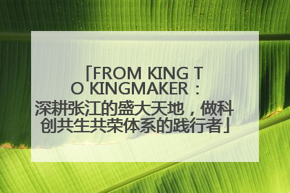 FROM KING TO KINGMAKER：深耕张江的盛大天地，做科创共生共荣体系的践行者