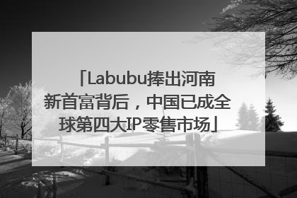 Labubu捧出河南新首富背后，中国已成全球第四大IP零售市场